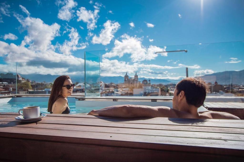 Casa Del Sotano Hotel Oaxaca Bagian luar foto